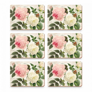 Набор из 6-ти подстановочных салфеток Rose Garden, 30 х 22,8 см, пробка, декор, CREATIVE TOPS, Великобритания, CREATIVE TOPS (Великобритания)