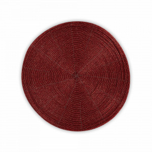 Салфетка подстановочная круглая, 36 см, бисер, красный, серия Bijou, ANNA LAFARG, Китай, Салфетки подстановочные ANNA LAFARG