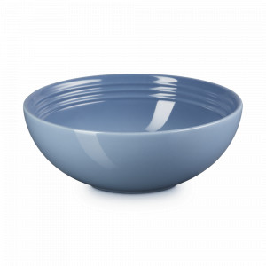 Салатник , 2.2 л, 24 см, каменная керамика, серо-голубой, серия Chambray, LE CREUSET, Франция, Тарелки Le Creuset