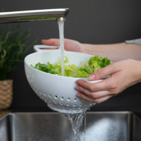 Дуршлаг диаметр 22,7 см, белый, серия Bowls&Colanders, TREBONN, Италия_00816280047438538396.jpg