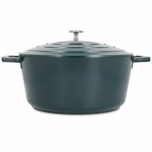 Кастрюля с крышкой , 5 л, 28 см, литой алюминий, зеленый, серия MasterClass, KITCHEN CRAFT, Великобритания, Посуда алюминиевая