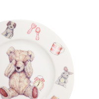 Набор детской посуды для девочки «Тедди», 3 предмета, костяной фарфор, декор, ROY KIRKHAM, Великобритания_00814130044674609668.jpg