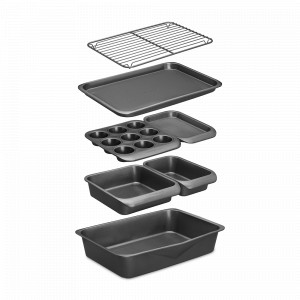 Набор из 7-ми предметов для выпечки и запекания, сталь, черный, серия MasterClass, KITCHEN CRAFT, Великобритания, Формы для выпечки Kitchen Craft
