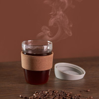 Кружка дорожная Cozy Cup, 350 мл, боросиликатное стекло, силикон, светло-серый, SMART SOLUTIONS, Россия_00818840049091732891.jpg