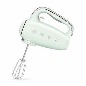 Миксер ручной HMF01PGEU, 17,1 х 22 х 10 см, пластик ABS, нержавеющая сталь, зеленый, SMEG, Италия, SMEG (Италия)