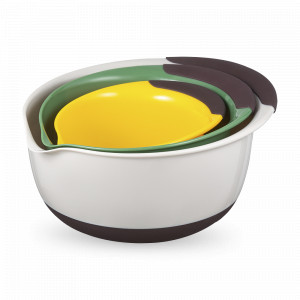 Набор из 3-х мисок Mixy, 1,4 л, 2,8 л, 4,7 л, полипропилен, мультиколор, SMART SOLUTIONS, Россия, Миски кухонные