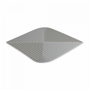 Коврик для сушки посуды, 34.6 х 44.6 см, силикон, серый, серия Dry Flex, SMART SOLUTIONS, Китай, 