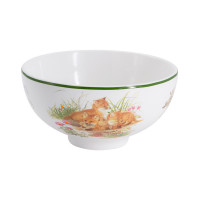 Набор детской посуды Лисята, 3 предмета, керамика, белый, декор, серия Imari, ANNA LAFARG, Китай_00812610052946114668.jpg