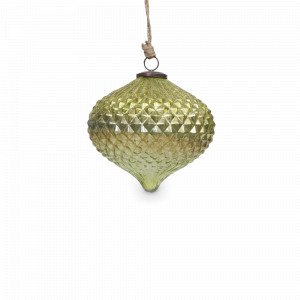 Украшение новогоднее Луковка подвес, 15 см, стекло, светло-зеленый, ROOMERS FURNITURE, Нидерланды, ROOMERS FURNITURE (Нидерланды)