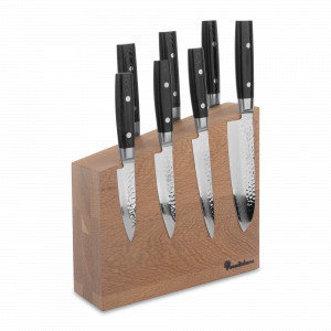 Набор из 7-и кухонных ножей на подставке из дуба, серия Zen, YAXELL, Япония, YAXELL (Япония)