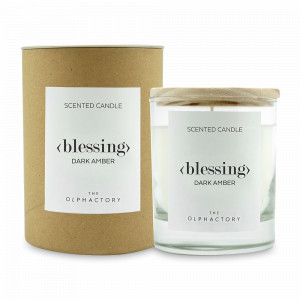 Свеча ароматическая «Dark Amber», 40 часов горения, воск, стекло, серия The Olphactory, AMBIENTAIR, Испания, Ароматические диффузоры с палочками