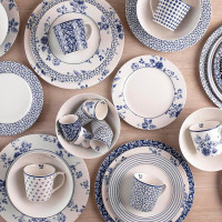 Блюдо сервировочное, 30 см, фарфор, синий, белый, серия Sweet Alyssum, Laura Ashley, Великобритания_00809390035014734962.jpg