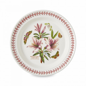 Тарелка обеденная «Азалия», 25.5 см, фаянс, белый, декор, серия Botanic Garden, PORTMEIRION, Великобритания, PORTMEIRION (Великобритания)