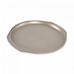 Противень круглый для духовки, 33 х 35.3 см, углеродистая сталь, золотистый, серия Bake Masters, LIBERTY JONES, Россия, Посуда из нержавеющей стали