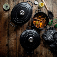 Чугунная эмалированная утятница овальная, 4,7 л, 29 см, черный, LE CREUSET, Франция_00797610044393915118.jpg