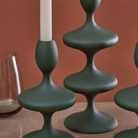 Подсвечник на одну свечу, 20 см, металл, темно-зеленый, серия Vivlend, BERGENSON BJORN, Великобритания_00818840045324579791.jpg