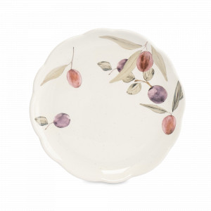 Тарелка закусочная, 20 см, керамика, белый, декор, серия Plum Orchard, ANNA LAFARG, Китай, ANNA LAFARG (Китай)