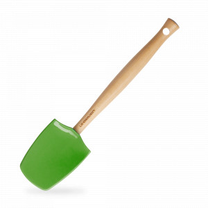 Лопатка кухонная, силикон, дерево, 28 см, зеленый, серия Bamboo Green, LE CREUSET, Франция, Скидка -15% на Le Creuset
