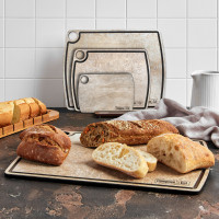 Доска разделочная композитная c желобом, 29х22см, порфир кремовый, серия Fashion, ComposeEat, Россия_00810830052588969234.jpg