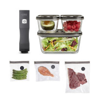Вакууматор ручной Vacu OneTouch Eco-Set с аксессуарами, нержавеющая сталь, пластик, стальной, CASO, Германия_00811310046227005650.jpg