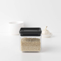 Контейнер для сыпучих продуктов, 0,7 л, 11 х 11 х 10,5 см, пластик, темно-серый, серия Tasty+, BRABANTIA, Бельгия_00801470060768694638.jpg