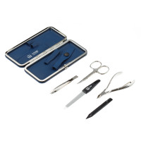 Набор маникюрный в кожаном футляре, 5 предметов, YES, Германия_00808880051200401078.jpg