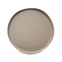 Тарелка десертная TAUPE, 20 см, керамика, коричневый, серия Brume, GUY DEGRENNE, Франция