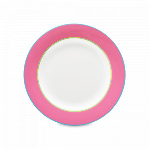 Тарелка закусочная Colypso, 24 см, фарфор костяной, розовый, серия Kit Kemp, SPODE, Великобритания, SPODE (Великобритания)