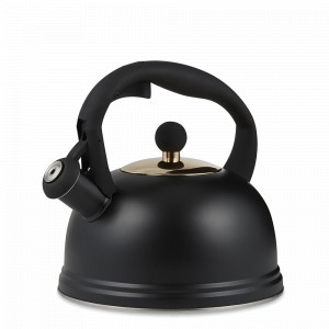 Чайник со свистком, 1,8 л, 25,2 х 22,6 см, нержавеющая сталь, черный, серия Otto, TYPHOON, Великобритания, TYPHOON (Великобритания)