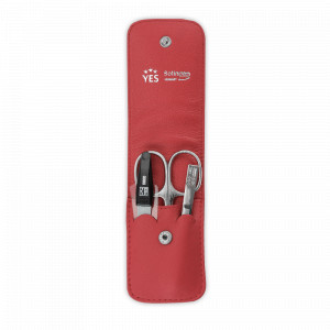 Набор маникюрный в кожаном футляре, 3 предмета, YES, Германия, Домашний маникюрный набор