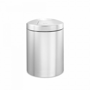 Контейнер несгораемый для мусора, 7 л, нержавеющая сталь, стальной, матовый, BRABANTIA, Бельгия, Ведра для мусора из нержавеющей стали