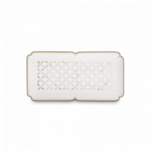 Поднос прямоугольный Cream, 15 х 8 см, каменная керамика, кремовый, серия Essential Asia, ROOMERS TABLEWARE, Нидерланды, Подносы