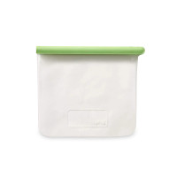 Пакет плоский для хранения продуктов, 1 л, силикон, зеленый, серия Reuse & Reduce, LEKUE, Испания