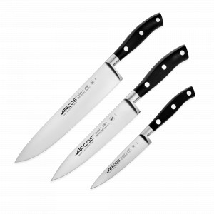 Набор из 3-х кухонных ножей поварская тройка, серия Riviera, ARCOS, Испания, Испанские ножи