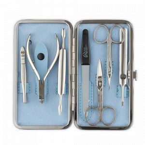 Набор маникюрный в футляре, 7 предметов, GD, Германия, Домашний маникюрный набор