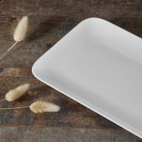 Блюдо прямоугольное, 31 х 18.5 см, костяной фарфор, белый, серия Плиссе, DECOR DE TABLE, Россия_00818670058938538960.jpg