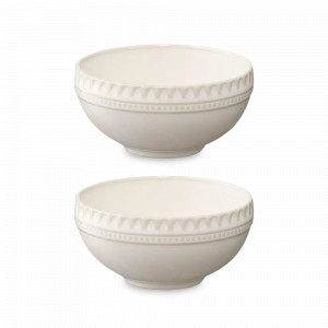 Набор из 2 пиал, 200 мл, фарфор, белый, серия Kitchen Spirit, TKANO, Россия, Наборы тарелок для кухни