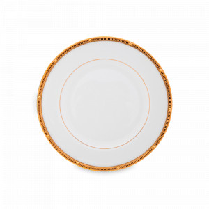 Тарелка десертная, 17 см, костяной фарфор, белый, золотой, серия Рочестер, золотой кант, NORITAKE, Япония, NORITAKE (Япония)