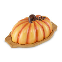 Доска серверовочная с крышкой 3D «Тыковка», 28 х 16 см, керамика, декор, серия Осенние дары, DECOR DE TABLE, Россия