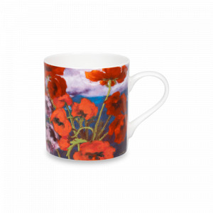 Кружка «Большой мак, Эмиль Нольде», 385 мл, фарфор, декор, KOENITZ, Германия, Кружки красные