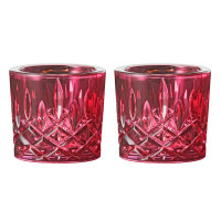 Набор из 2-х подсвечников, 6,6 х 7,1 см, хрустальное стекло, розовый, серия Noblesse, NACHTMANN, Германия