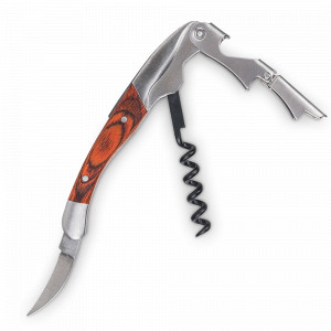 Штопор рычажный 3 в 1, нержавеющая сталь, пластик, оранжевый, серия Bar Craft, HOMEFEEL, Россия, Штопоры