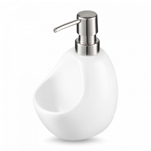 Дозатор для мыла Lystad, 460 мл, керамика, белый, SMART SOLUTIONS, Россия, Диспенсеры и мыльницы