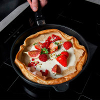 Алюминиевая сковорода с антипригарным покрытием, 26 см, съемная ручка, литой алюминий, серия Frying Pans, AMT, Германия_00806350047535941446.jpg