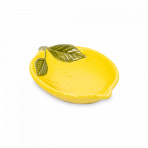 Блюдо сервировочное Лимон, 16 х 11 см, фарфор, желтый, серия Palermo, ANNA LAFARG, Китай, НОВИНКИ