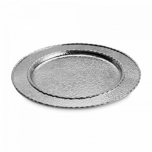 Тарелка подстановочная «Текстура», диаметр: 32 см, материал: нержавеющая сталь, цвет: серебристый, серия Hammertone, MICHAEL ARAM, США, MICHAEL ARAM (США)
