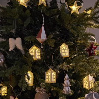 Гирлянда светодиодная Cozy mood, 190 см, пластик, бумага, белый, золотистый, серия New Year Essential, TKANO, Россия_00817550045199982177.jpg