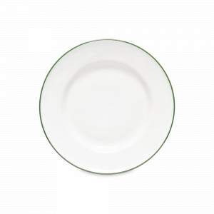 Тарелка закусочная White/Green, 23 см, керамика, белый, зеленый, серия Beja, COSTA NOVA, Португалия, Beja COSTA NOVA