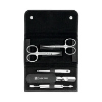 Набор маникюрный в кожаном футляре, цвет черный, 5 предметов, Classic Inox, ZWILLING J.A. HENCKELS, Германия