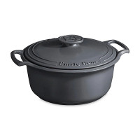 Кастрюля с крышкой Sublime, 4 л, керамика, 28 см, графит, серия Delight, EMILE HENRY, Франция